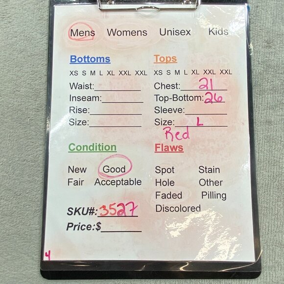 Furor Jeans for Hooligans Shirt Mens Large Red Stretch Short Sleeve Button Up - Picture 13 of 13